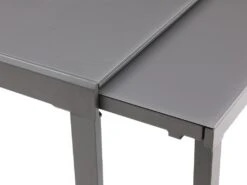 Table à Manger Extensible 4 à 14 Couverts En Verre Trempé Et Métal - Gris - CHELDY 25 Table à Manger Extensible 4 à 14 Couverts En Verre Trempé Et Métal - Gris - CHELDY -Deco.fr Soldes Boutique table a manger 14290767