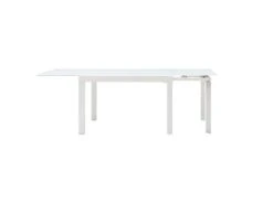 Table à Manger Extensible 4 à 14 Couverts En Verre Trempé Et Métal - Blanc - CHELDY 14 Table à Manger Extensible 4 à 14 Couverts En Verre Trempé Et Métal - Blanc - CHELDY -Deco.fr Soldes Boutique table a manger 14290795