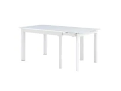 Table à Manger Extensible 4 à 14 Couverts En Verre Trempé Et Métal - Blanc - CHELDY 17 Table à Manger Extensible 4 à 14 Couverts En Verre Trempé Et Métal - Blanc - CHELDY -Deco.fr Soldes Boutique table a manger 14290825