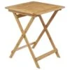 Table Pliante 2 Places En Bambou 60 X 60 Cm