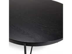 DALY - Table à Manger Ovale Noire 240x104cm Piètement Métal -Deco.fr Soldes Boutique table a manger 14656983