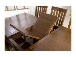 EDEN - Table à Manger Rectangulaire Marron Rallonge 160/200cm Bois Mindi -Deco.fr Soldes Boutique table a manger 14657049