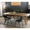 MADISON - Table à Manger Rectangulaire 220x100cm Bois Teck Recyclé Pieds Croisés Teck -Deco.fr Soldes Boutique table a manger 14657073
