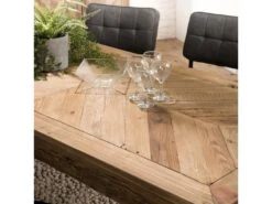 ANDRIAN - Table à Manger Rectangulaire Marron 200x90cm Bois Pin Recyclé -Deco.fr Soldes Boutique table a manger 14694603