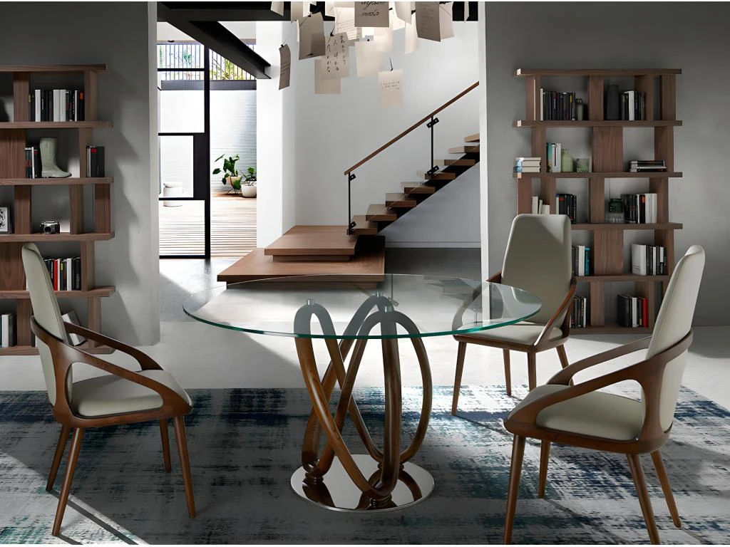 Table à Manger En Verre Trempé 1021 ANGEL CERDA 3 Table à Manger En Verre Trempé 1021 ANGEL CERDA – Image 3