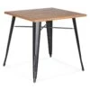 Table De Repas Industrielle "Nevada" 76cm Gris -Deco.fr Soldes Boutique table a manger 15186887