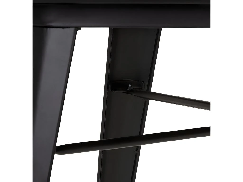 Table De Repas Industrielle "Nevada" 76cm Gris 4 Table De Repas Industrielle "Nevada" 76cm Gris – Image 4