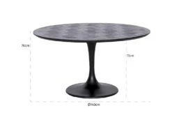 Table à Dîner Blax 140Ø -Deco.fr Soldes Boutique table a manger 15450191