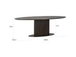 Table A Diner Luxor Ovale 235 -Deco.fr Soldes Boutique table a manger 15451141