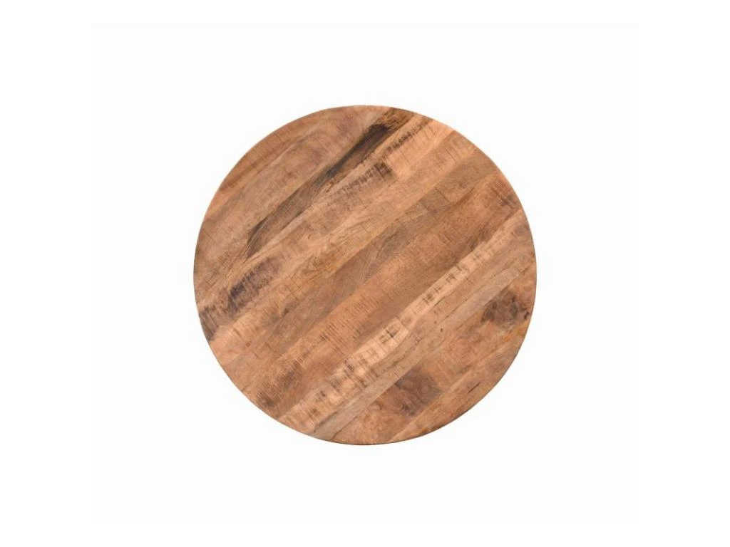 Table De Repas Ronde En Bois "Tibet" 120cm Marron 5 Table De Repas Ronde En Bois "Tibet" 120cm Marron – Image 5