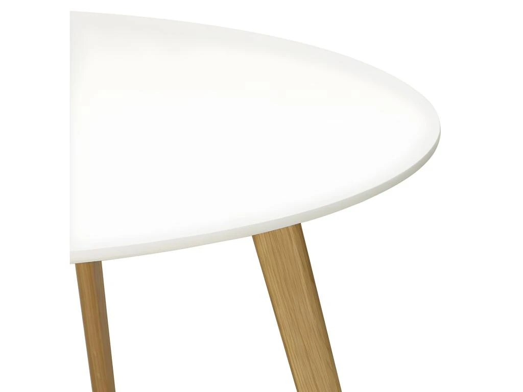 Table De Repas Scandinave "Pacio" 90cm Blanc 3 Table De Repas Scandinave "Pacio" 90cm Blanc – Image 3