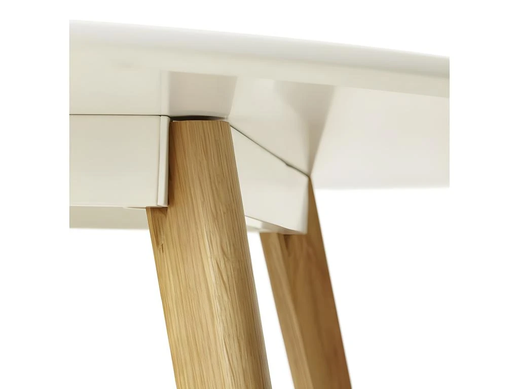 Table De Repas Scandinave "Pacio" 90cm Blanc 5 Table De Repas Scandinave "Pacio" 90cm Blanc – Image 5