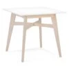 Table De Repas Scandinave "Alvaro" 80cm Blanc