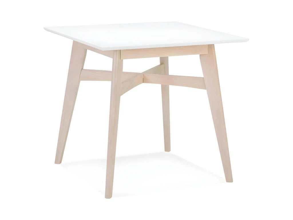 Table De Repas Scandinave "Alvaro" 80cm Blanc 1 Table De Repas Scandinave "Alvaro" 80cm Blanc