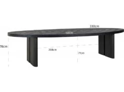 Table à Dîner Lilly Ovale 330 9 Table à Dîner Lilly Ovale 330 -Deco.fr Soldes Boutique table a manger 15466981