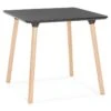 Table De Repas Scandinave "Azerano" 80cm Noir