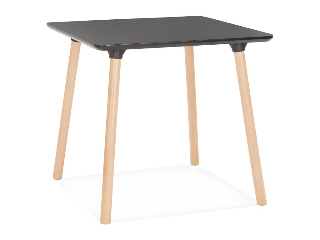 Table De Repas Scandinave "Azerano" 80cm Noir 1 Table De Repas Scandinave "Azerano" 80cm Noir