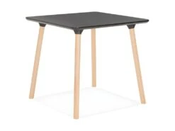 Table De Repas Scandinave "Azerano" 80cm Noir 7 Table De Repas Scandinave "Azerano" 80cm Noir -Deco.fr Soldes Boutique table a manger 15467053