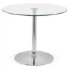 Table De Repas "Anaba" 90cm Transparent -Deco.fr Soldes Boutique table a manger 15467129