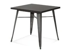 Table De Repas Vintage "Calaco" 76cm Gris Foncé 7 Table De Repas Vintage "Calaco" 76cm Gris Foncé -Deco.fr Soldes Boutique table a manger 15467525