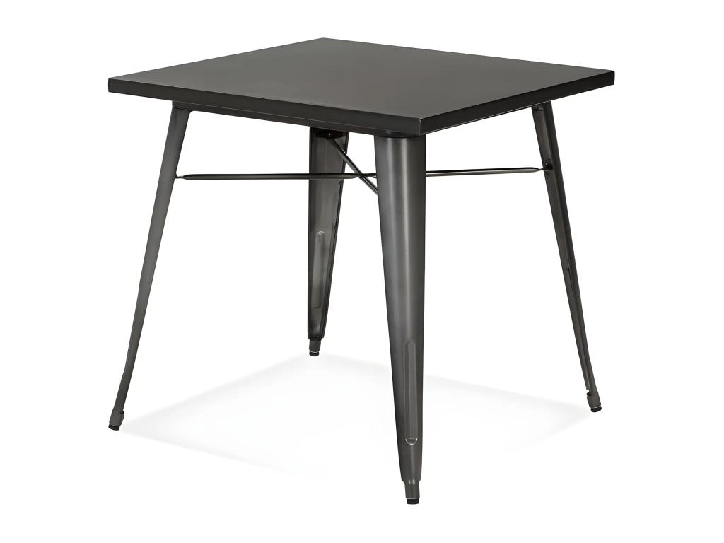 Table De Repas Vintage "Calaco" 76cm Gris Foncé 3 Table De Repas Vintage "Calaco" 76cm Gris Foncé – Image 3