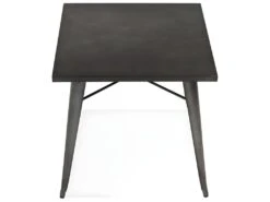 Table De Repas Vintage "Calaco" 76cm Gris Foncé 8 Table De Repas Vintage "Calaco" 76cm Gris Foncé -Deco.fr Soldes Boutique table a manger 15467527