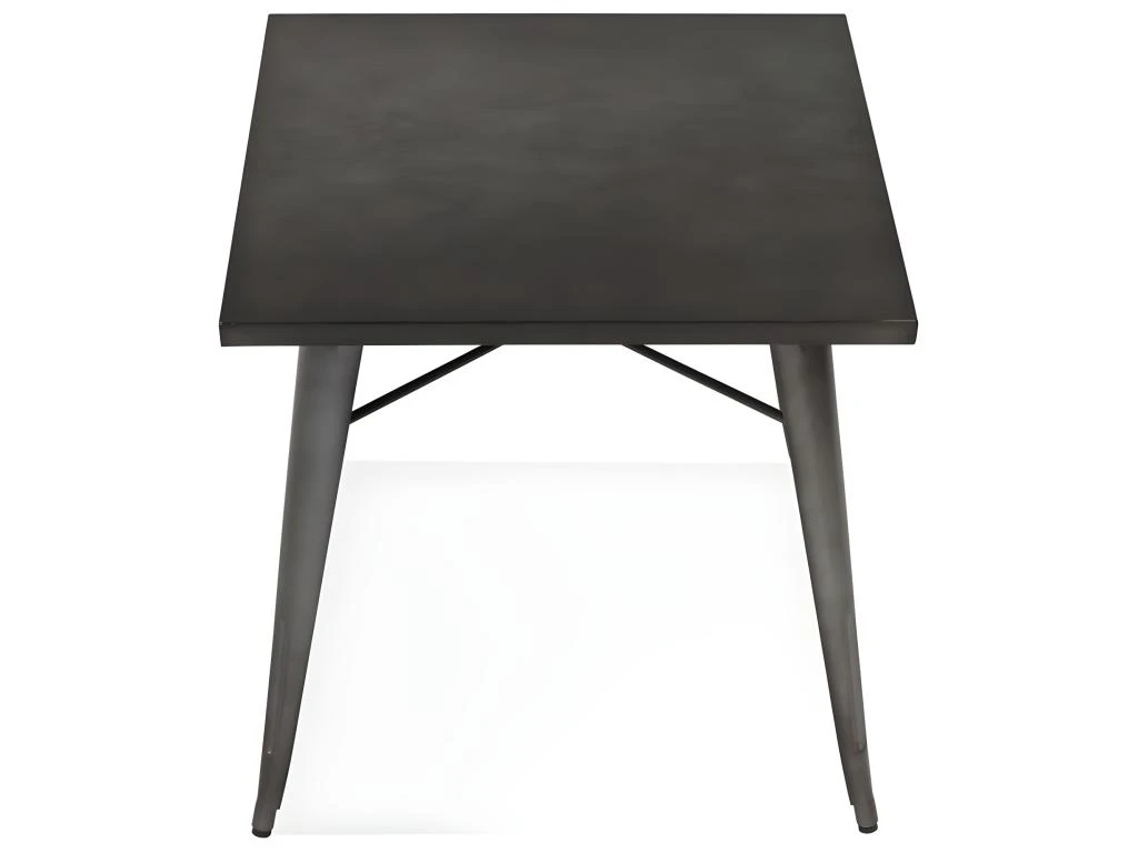 Table De Repas Vintage "Calaco" 76cm Gris Foncé 4 Table De Repas Vintage "Calaco" 76cm Gris Foncé – Image 4
