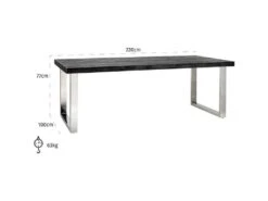 Table à Dînerbone 220 8 Table à Dînerbone 220 -Deco.fr Soldes Boutique table a manger 15467537