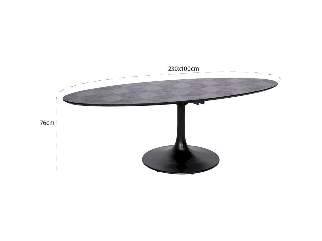 Table à Dîner Blax Ovale 230x100 4 Table à Dîner Blax Ovale 230x100 – Image 4
