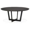 Table De Repas Ronde Design "Nyna" 140cm Noir -Deco.fr Soldes Boutique table a manger 15468039