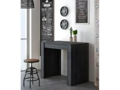 Table Console Extensible Avec Rallonges,jusqu'a 140 Cm, Couleur Grise. -Deco.fr Soldes Boutique table a manger 15792933
