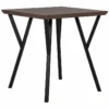 Table 70 X 70 Cm Bois Foncé Et Noir BRAVO -Deco.fr Soldes Boutique table a manger 16223093