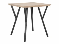 Table 70 X 70 Cm Bois Clair Et Noir BRAVO