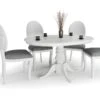 Table à Manger Extensible 90-124 X 90 X 75 Cm - Blanc -Deco.fr Soldes Boutique table a manger 17562935