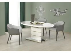 Table à Manger Extensible 140-180 X 90 X 76 Cm - Blanc -Deco.fr Soldes Boutique table a manger 17562993