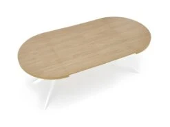 Table à Manger Extensible 100-250 X 100 X 75 Cm - Chêne Doré/Blanc -Deco.fr Soldes Boutique table a manger 17563029