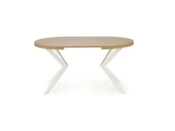 Table à Manger Extensible 100-250 X 100 X 75 Cm - Chêne Doré/Blanc -Deco.fr Soldes Boutique table a manger 17563031