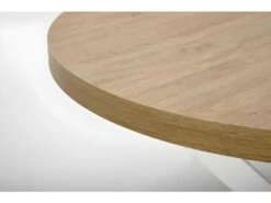 Table à Manger Extensible 100-250 X 100 X 75 Cm - Chêne Doré/Blanc -Deco.fr Soldes Boutique table a manger 17563041