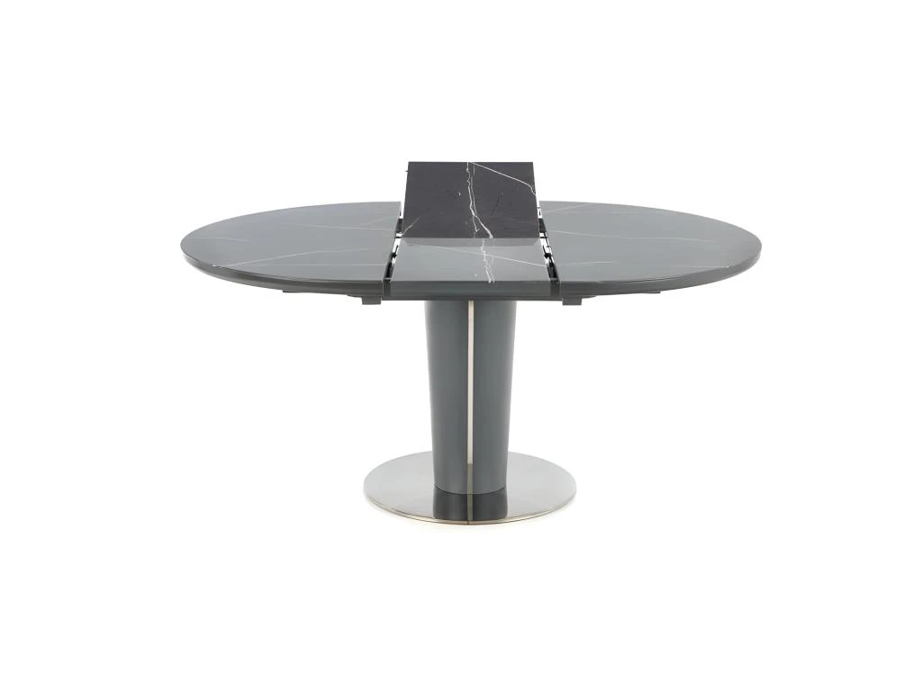Table à Manger Extensible 120-160 X 120 X 76 Cm - Gris 4 Table à Manger Extensible 120-160 X 120 X 76 Cm - Gris – Image 4