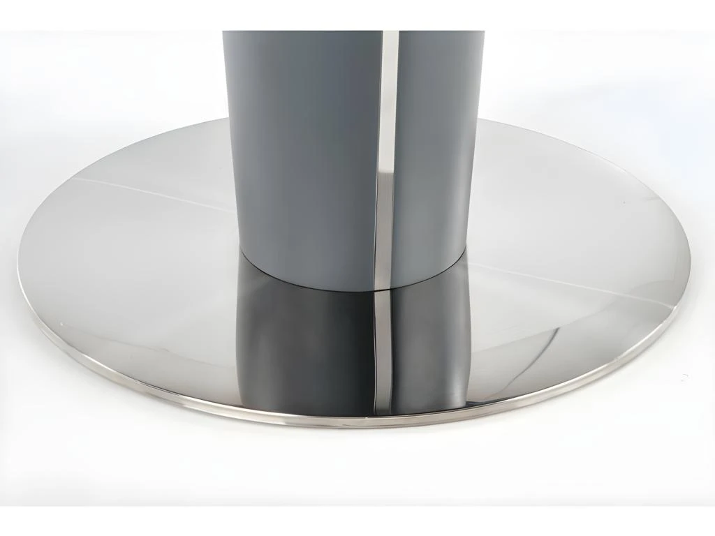 Table à Manger Extensible 120-160 X 120 X 76 Cm - Gris 7 Table à Manger Extensible 120-160 X 120 X 76 Cm - Gris – Image 7