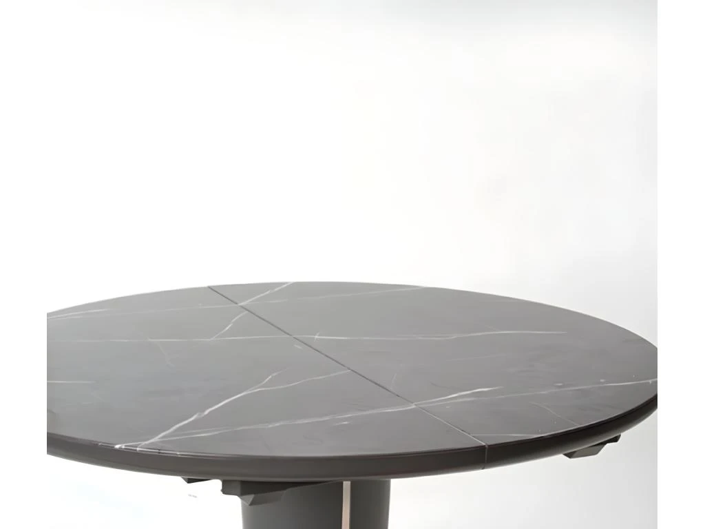 Table à Manger Extensible 120-160 X 120 X 76 Cm - Gris 10 Table à Manger Extensible 120-160 X 120 X 76 Cm - Gris – Image 10