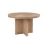 Table De Repas Ronde Bois Massif Clair 120 Cm N°1 - ARMAL