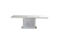 Table De Repas à Allonge Laqué Blanc à LEDs - MARKS 8 Table De Repas à Allonge Laqué Blanc à LEDs - MARKS -Deco.fr Soldes Boutique table a manger 17998871