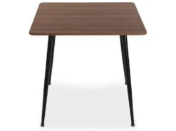 Table De Salle à Manger Iulia, 75 X 80 X 80 Cm, Bois, PVC Et Métal, Marron Et Noir 8 Table De Salle à Manger Iulia, 75 X 80 X 80 Cm, Bois, PVC Et Métal, Marron Et Noir -Deco.fr Soldes Boutique table a manger 18045821