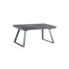 Table De Repas à Allonges Verre/Métal Gris - RAYONG -Deco.fr Soldes Boutique table a manger 18273249