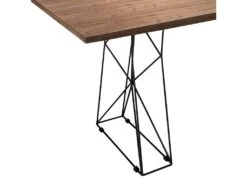 Table à Manger Rectangle Et Acier Noir 1107 ANGEL CERDA -Deco.fr Soldes Boutique table a manger 18422777