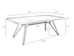 Table à Manger Et Verre Miroir 1080 ANGEL CERDA -Deco.fr Soldes Boutique table a manger 18423471