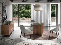 Table De Salle à Manger En Bois De Noyer Et Verre 1094 ANGEL CERDA 9 Table De Salle à Manger En Bois De Noyer Et Verre 1094 ANGEL CERDA -Deco.fr Soldes Boutique table a manger 18423595