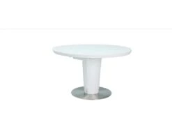 Table à Manger Extensible 120-160 X 120 X 76 Cm - Blanc -Deco.fr Soldes Boutique table a manger 18832031