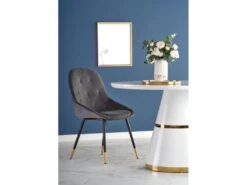 Table à Manger Design Ronde 120 Cm X 76 Cm - Blanc -Deco.fr Soldes Boutique table a manger 18835809